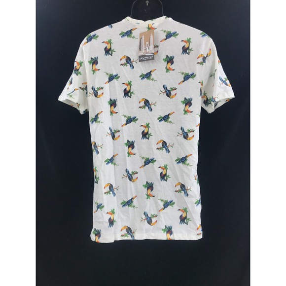 Men's cotton Toucan T Shirt white Knickerbocker size M New tags - Picture 4 of 7